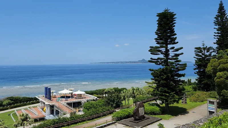 Ocean view with pavilion at Ocean Expo Park