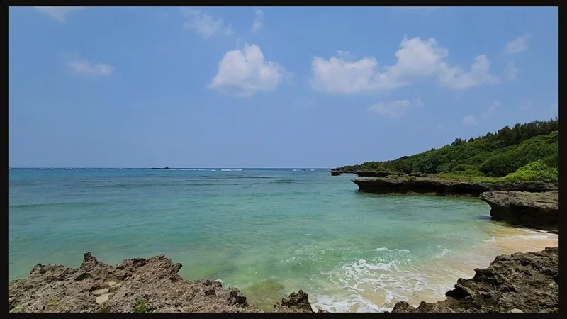 Beach cove in Yomitan, Okinawa