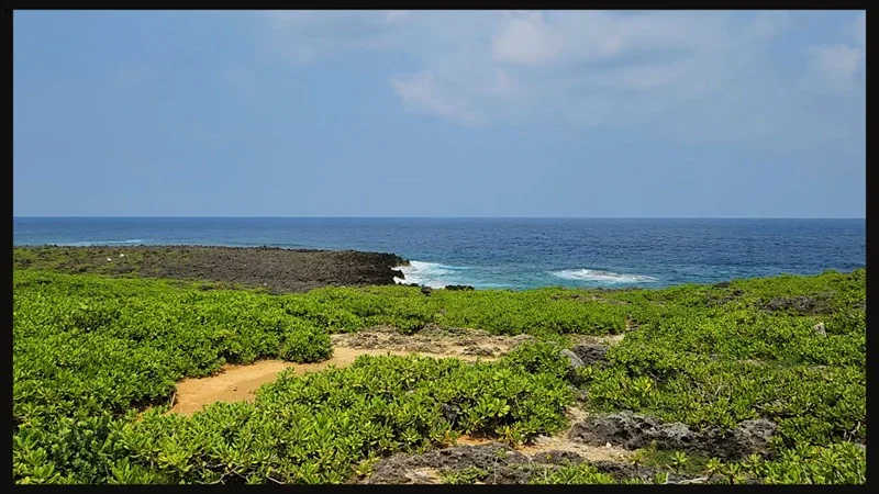 Cliff edge of Cape Zanpa in Chibana, Okinawa